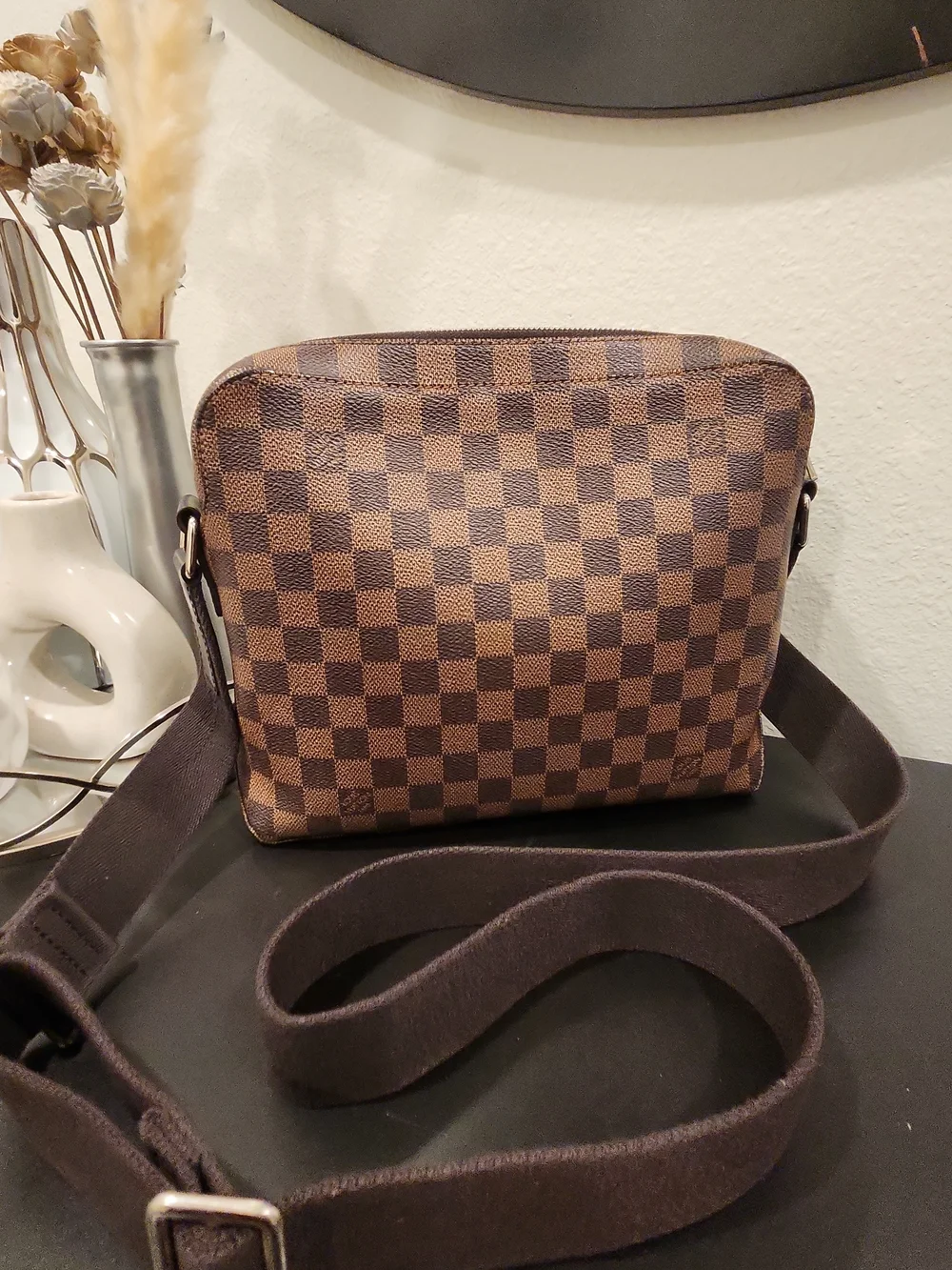 Louis Vuitton Brown Damier Ebene Crossbody Messenger Bag